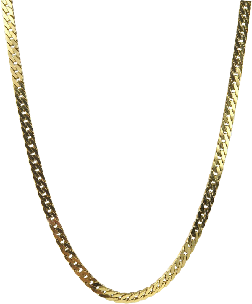 Gold Chain Thug Life Accessory PNG Image