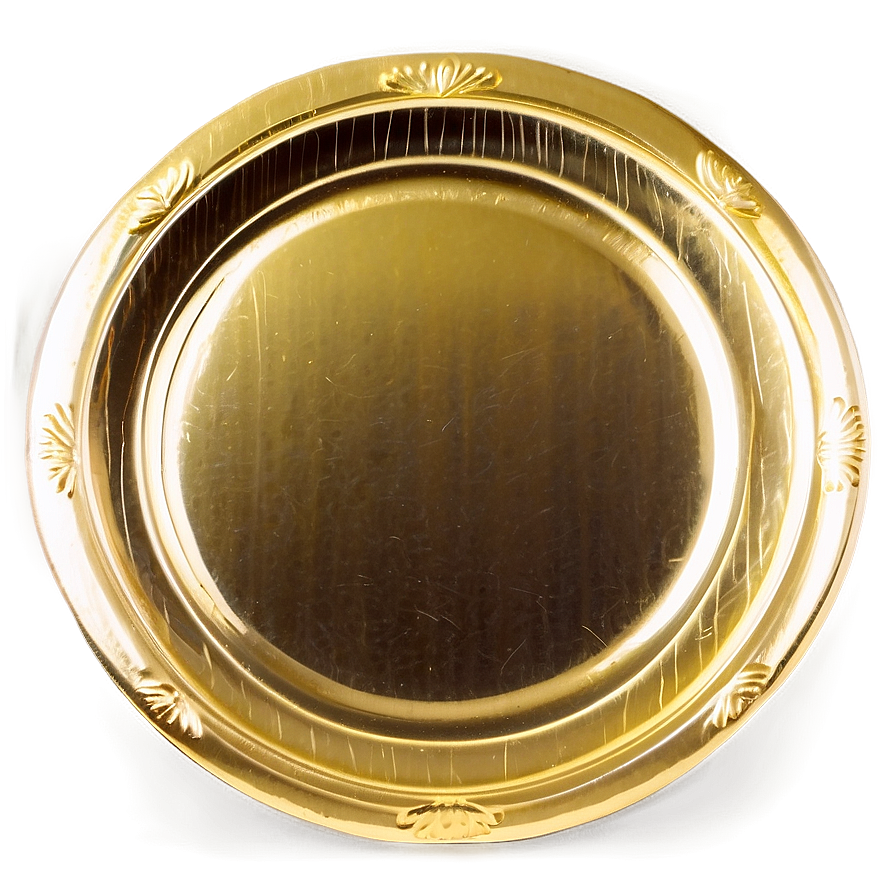 Gold Charger Plate Png 45 PNG Image