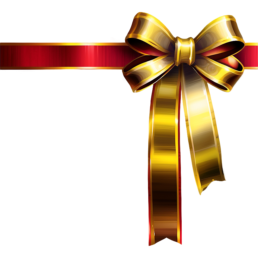 Gold Christmas Bow Png 35 PNG Image