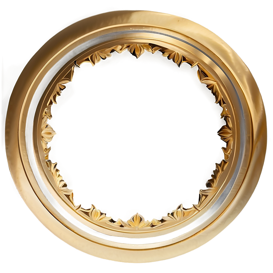 Gold Circle Border For Logos Png Vic PNG Image