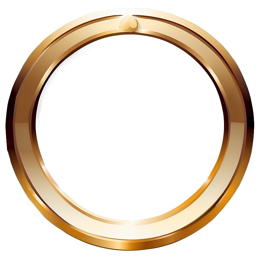 Gold Circle Frame For Logo Png Wbn PNG Image