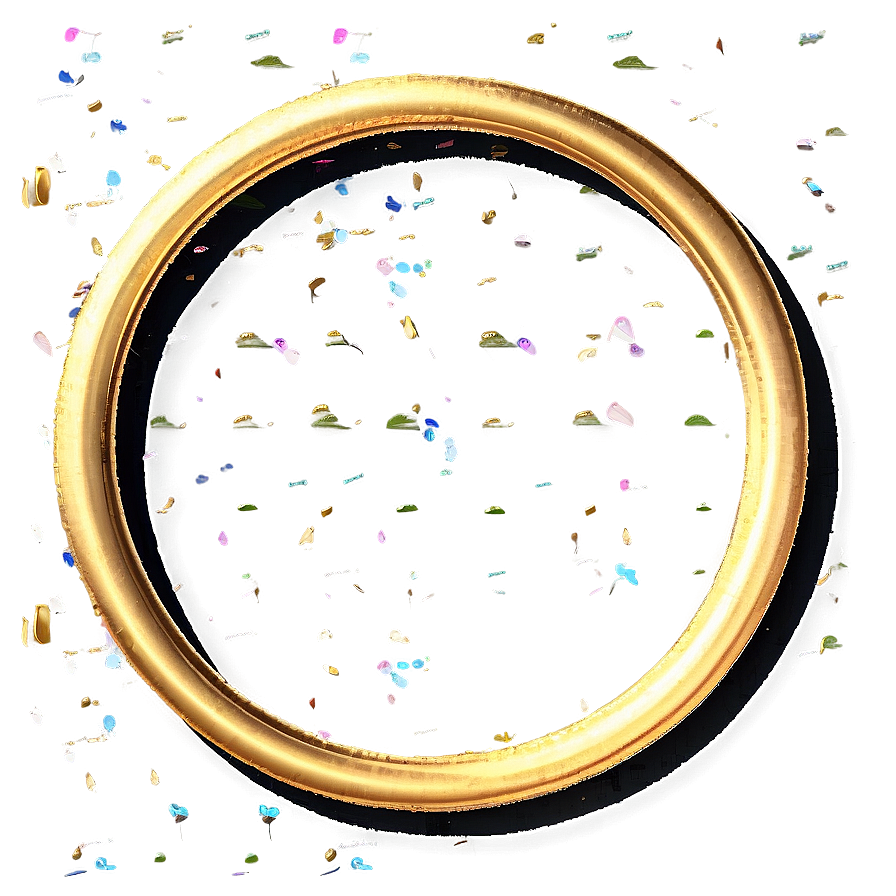 Gold Circle Frame For Wedding Png Ncs PNG Image