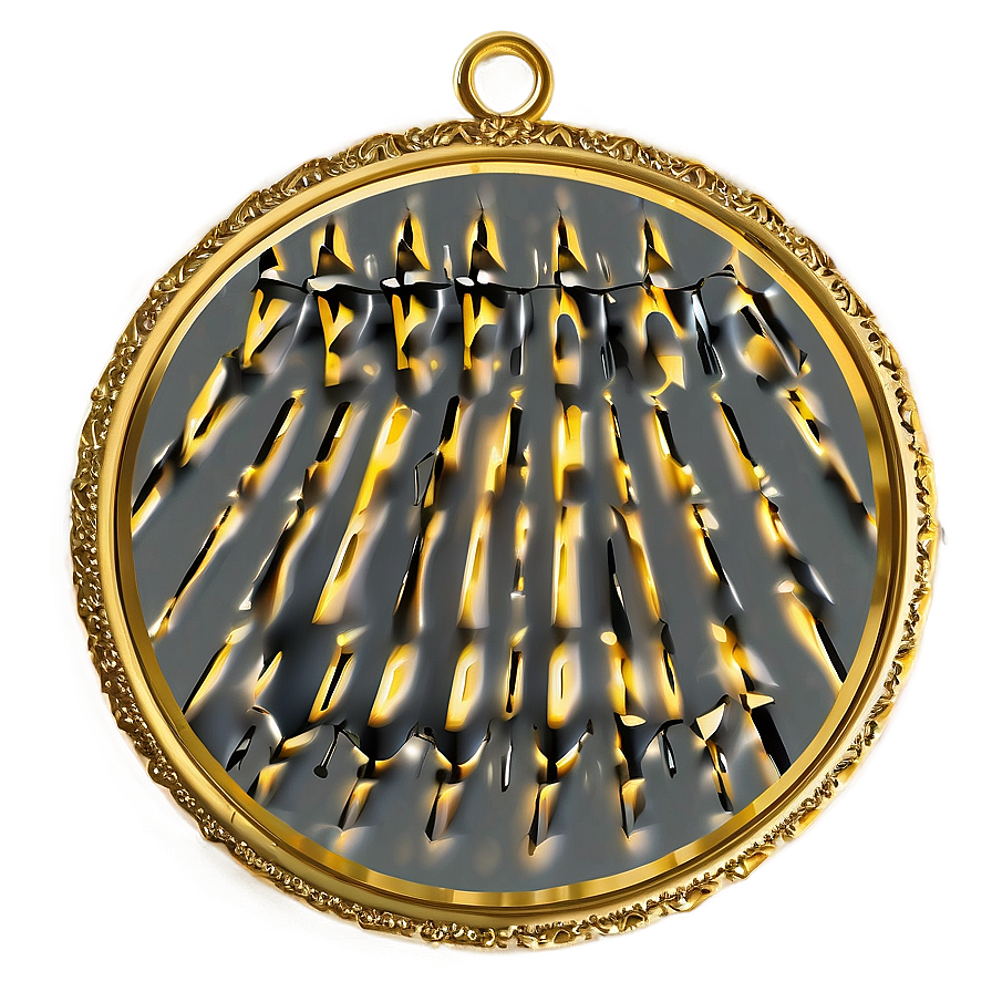 Gold Circle Frame Png 16 PNG Image