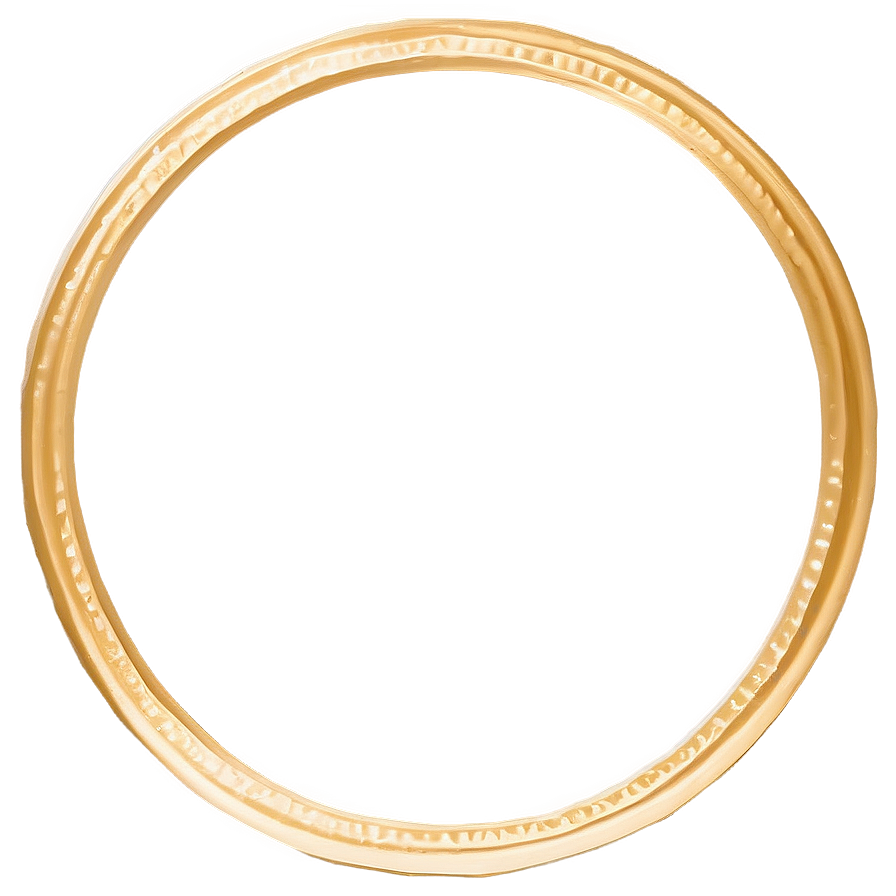 Gold Circle Frame With Ribbon Png Vhy28 PNG Image