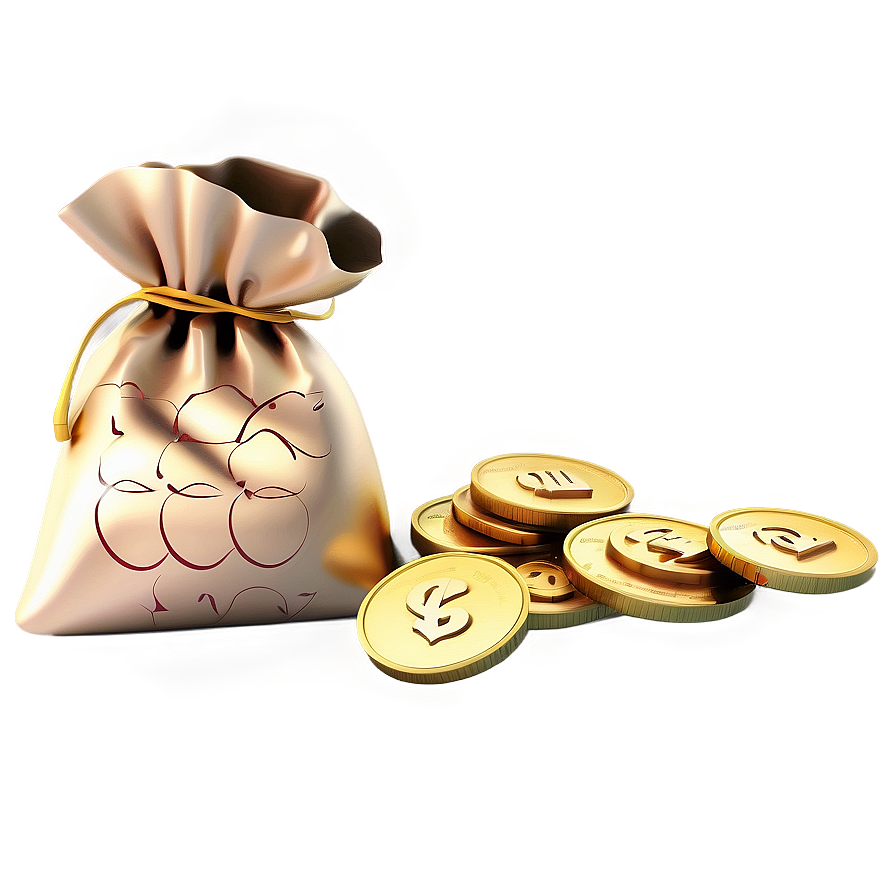 Gold Coins Moneybag Png Gqc79 PNG Image