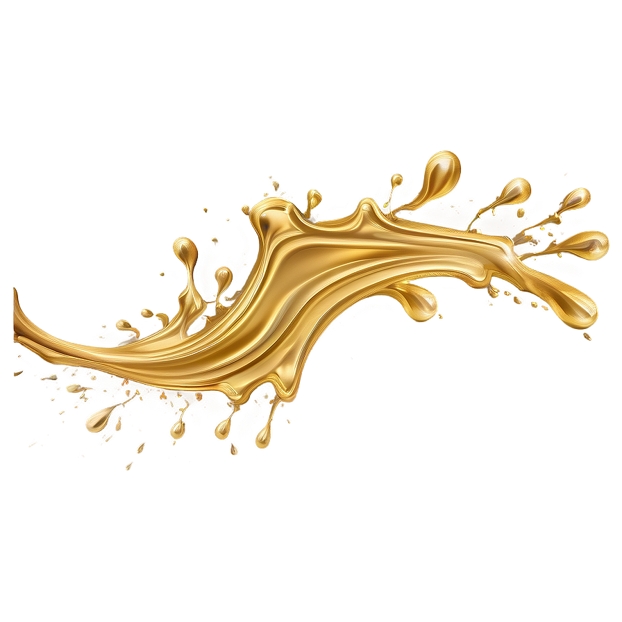 Gold Color Splash Png 06252024 PNG Image