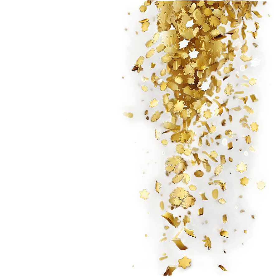 Gold Confetti Brilliance Png Ppn15 PNG Image