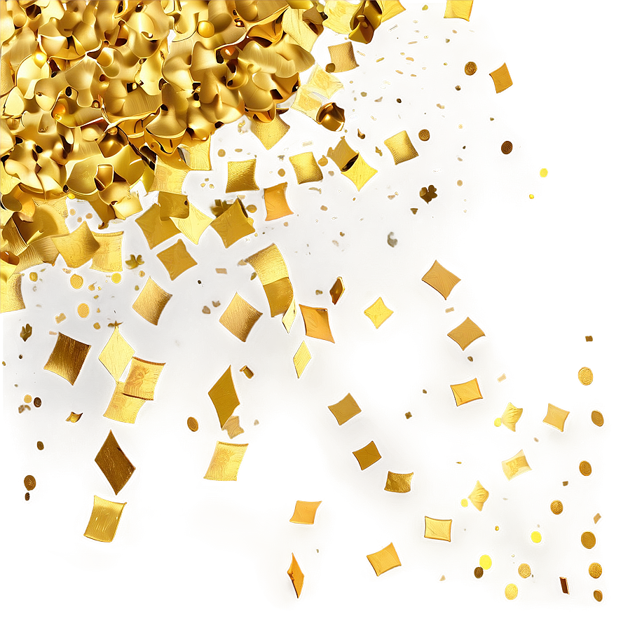 Gold Confetti Dreams Png Vvc PNG Image