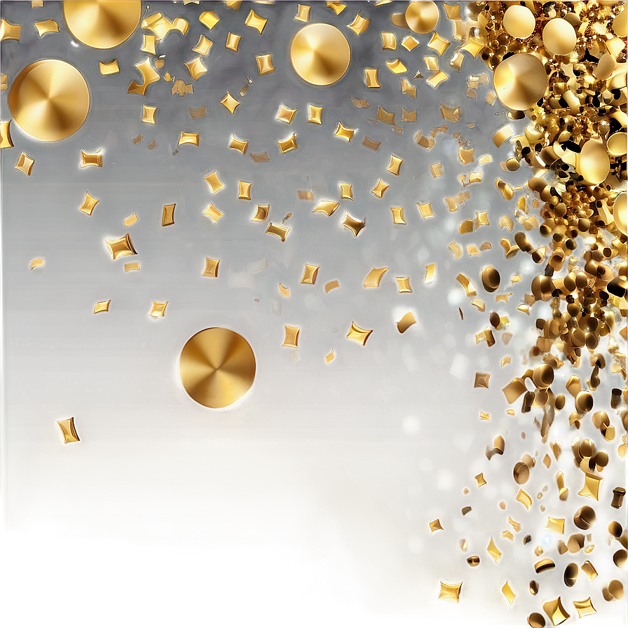 Gold Confetti Elegance Png 05252024 PNG Image