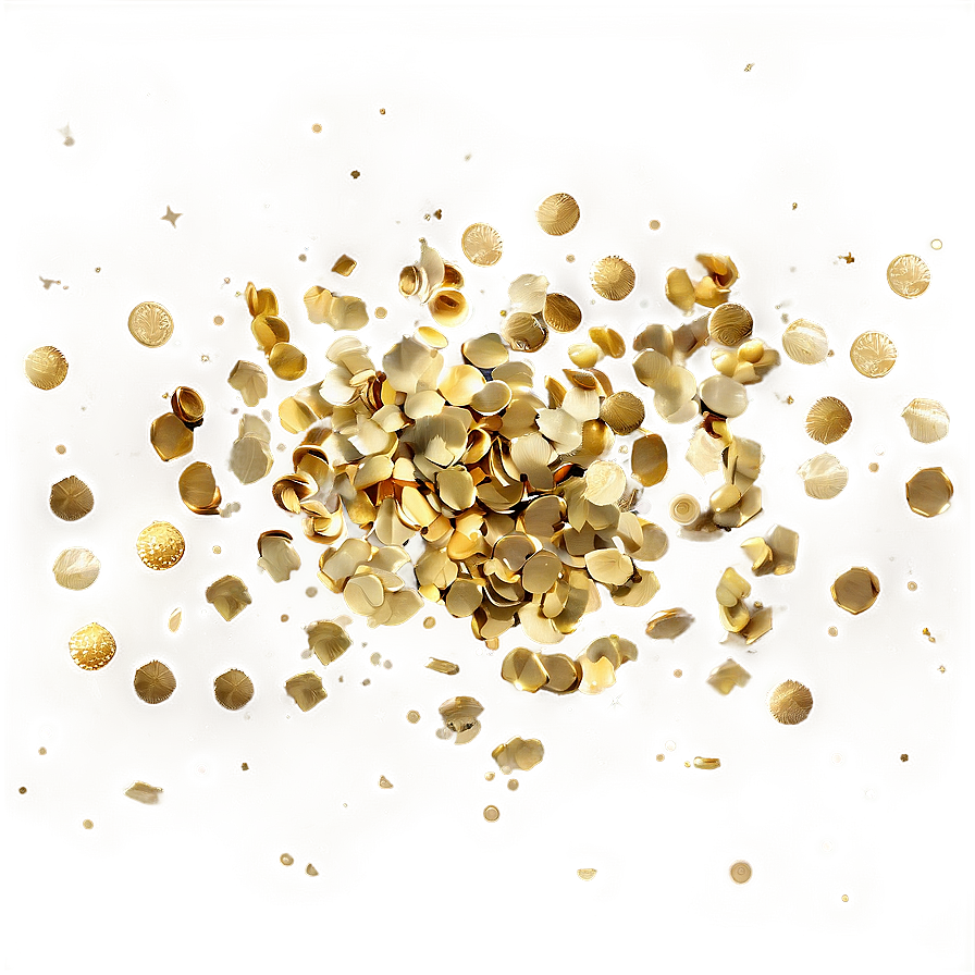 Gold Confetti Fantasy Png Lhl PNG Image