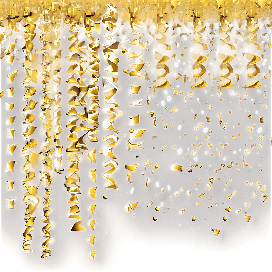 Gold Confetti Festivities Png 46 PNG Image