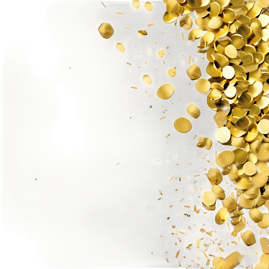 Gold Confetti Revelry Png Yuy27 PNG Image