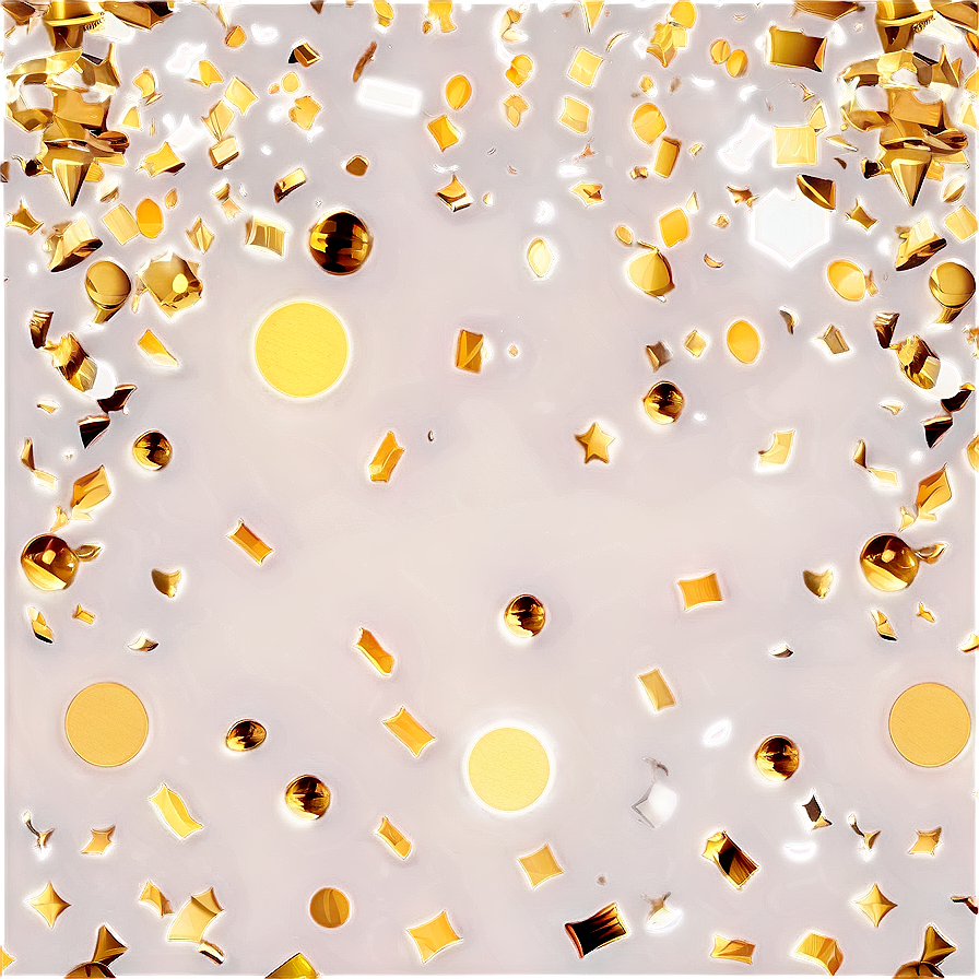 Gold Confetti Splendor Png Ylv PNG Image