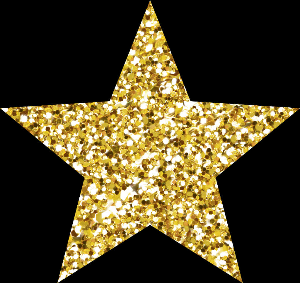 Gold Confetti Star Graphic PNG Image