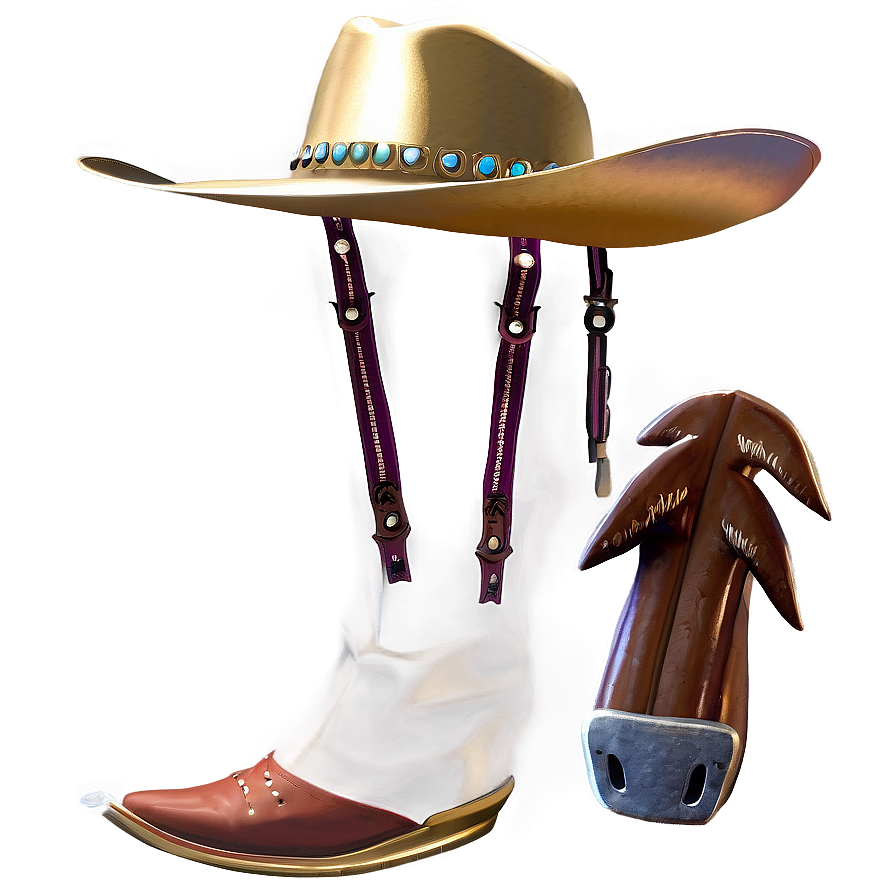 Gold Cowgirl Hat Png Jvv22 PNG Image