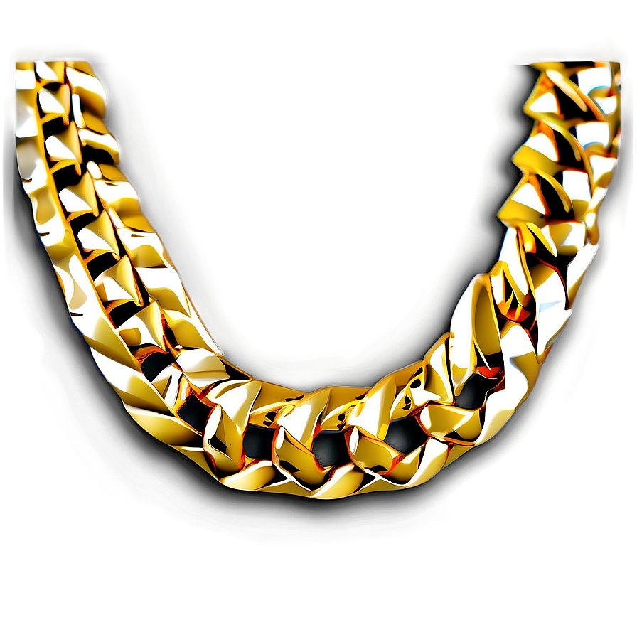 Gold Cuban Chain Png Hbv57 PNG Image