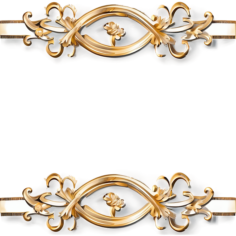 Gold Decorative Line Png Vnp PNG Image