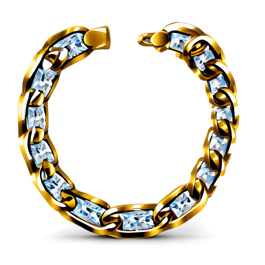 Gold Diamond Chain Png Wai86 PNG Image