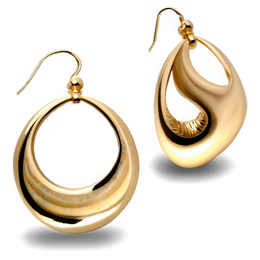 Gold Earring Set Png Fmw20 PNG Image