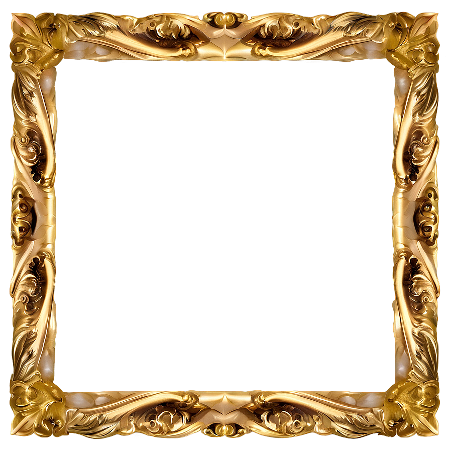 Gold Fancy Frame Png Fda PNG Image