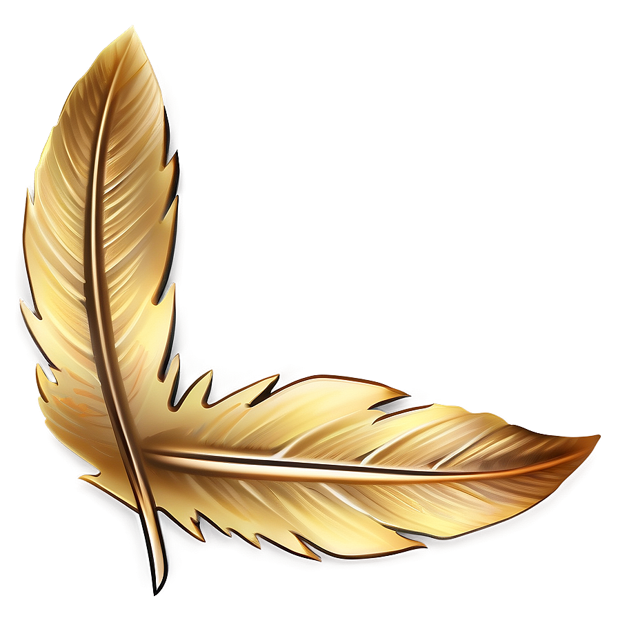 Gold Feather Detail Png 99 PNG Image