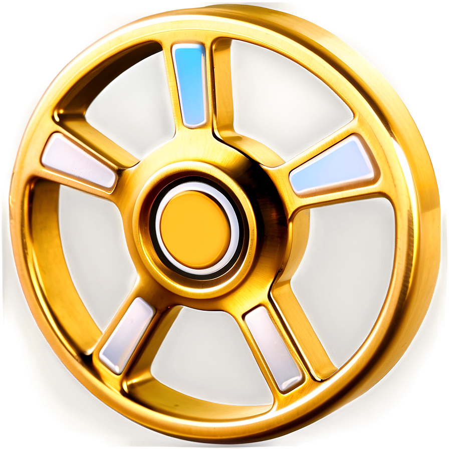 Gold Fidget Spinner Png 06202024 PNG Image