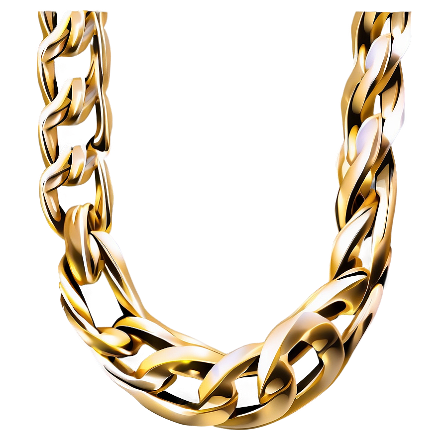 Gold Figaro Chain Png Gra PNG Image