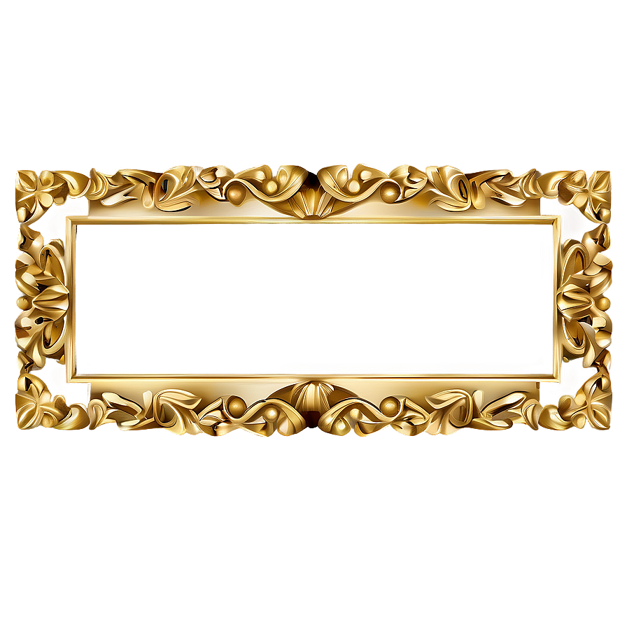 Gold Frame Border Png 38 PNG Image