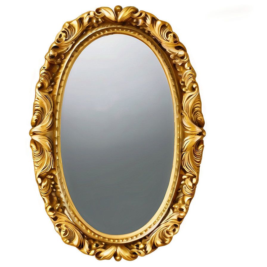 Gold Frame Mirror Png Jwi PNG Image