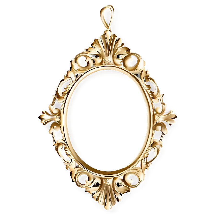 Gold Frame Ornament Png Nar PNG Image