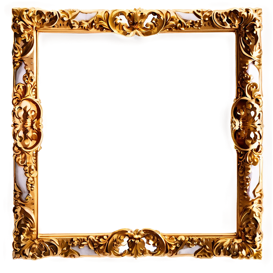 Gold Frame Template Png 05042024 PNG Image