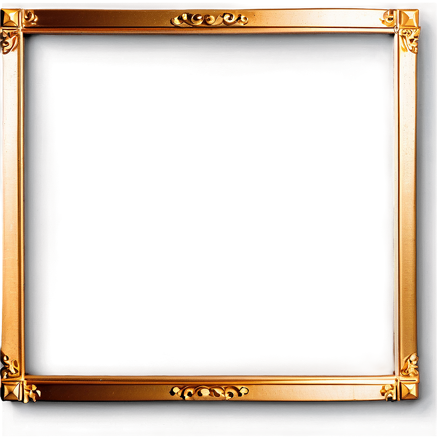 Gold Frame Text Box Png Lck41 PNG Image