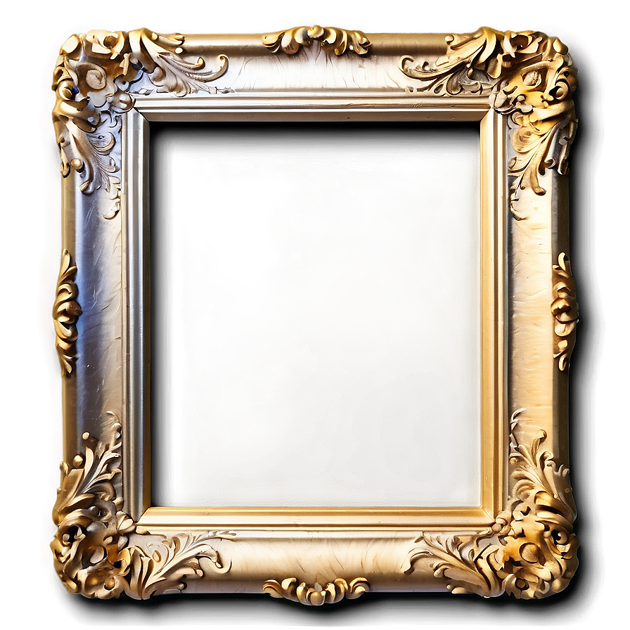 Gold Frame With Shadow Png 05042024 PNG Image