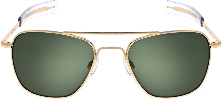 Gold Framed Aviator Sunglasses PNG Image