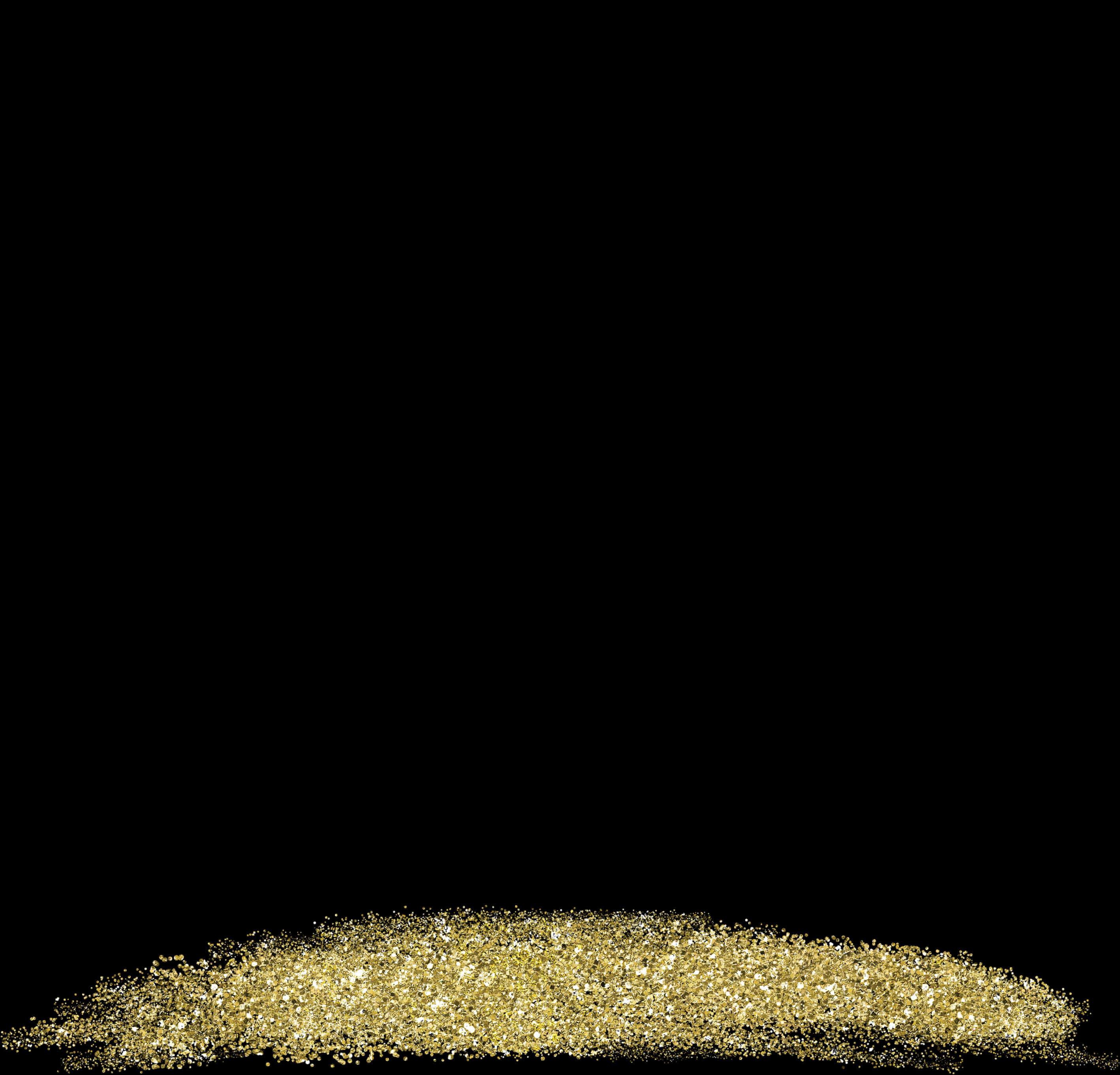 Gold Glitter Border Background PNG Image