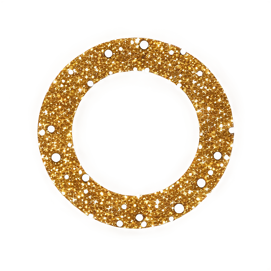 Gold Glitter Circle Png Nbs79 PNG Image