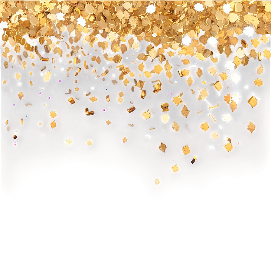 Gold Glitter Confetti Png 26 PNG Image