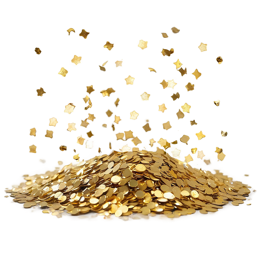 Gold Glitter Confetti Png Tlp PNG Image