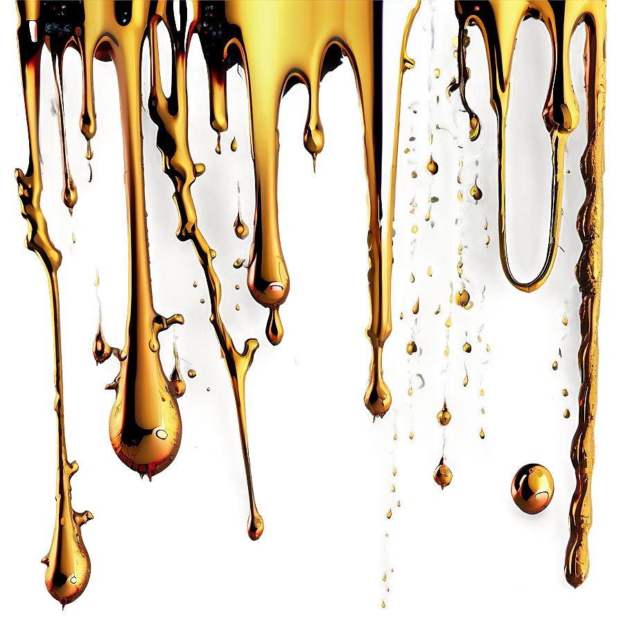 Gold Glitter Drip For Artwork Png 19 PNG Image