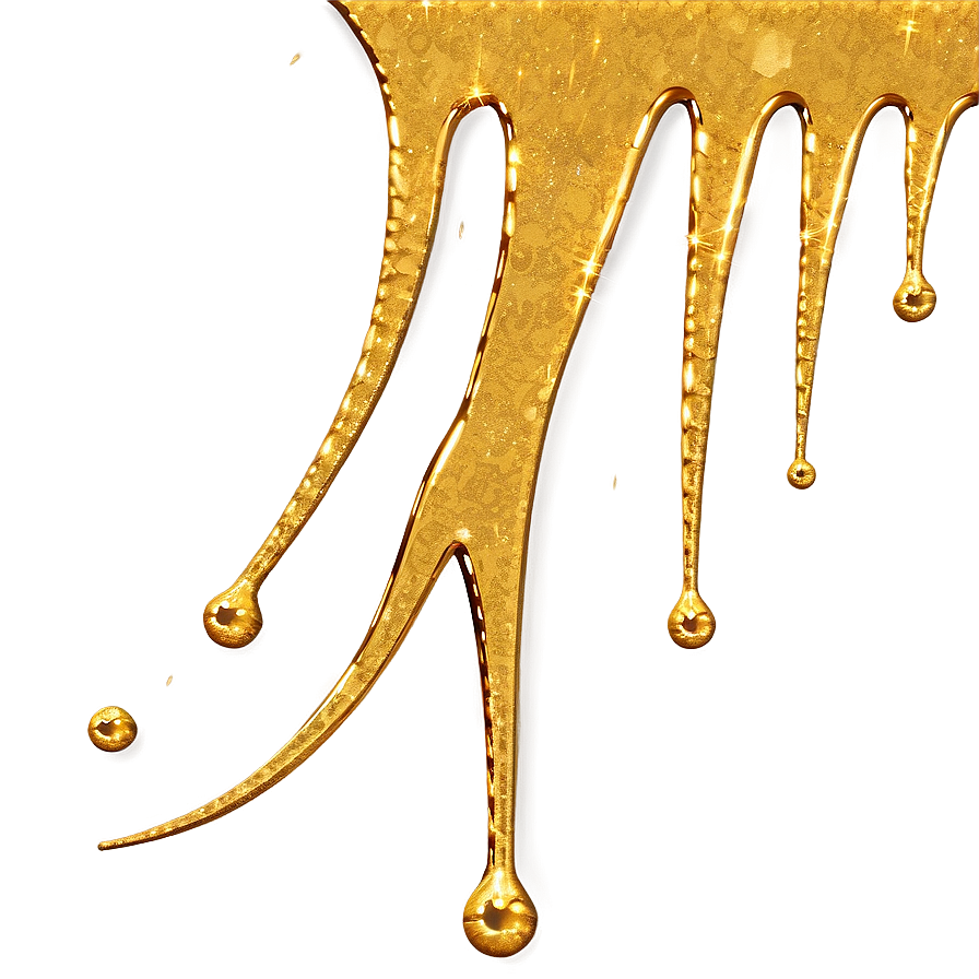 Gold Glitter Drip For Logos Png 46 PNG Image