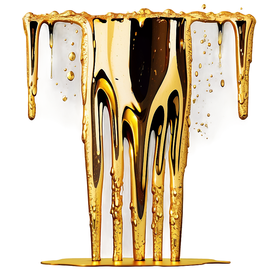 Gold Glitter Drip For Projects Png Lmk PNG Image