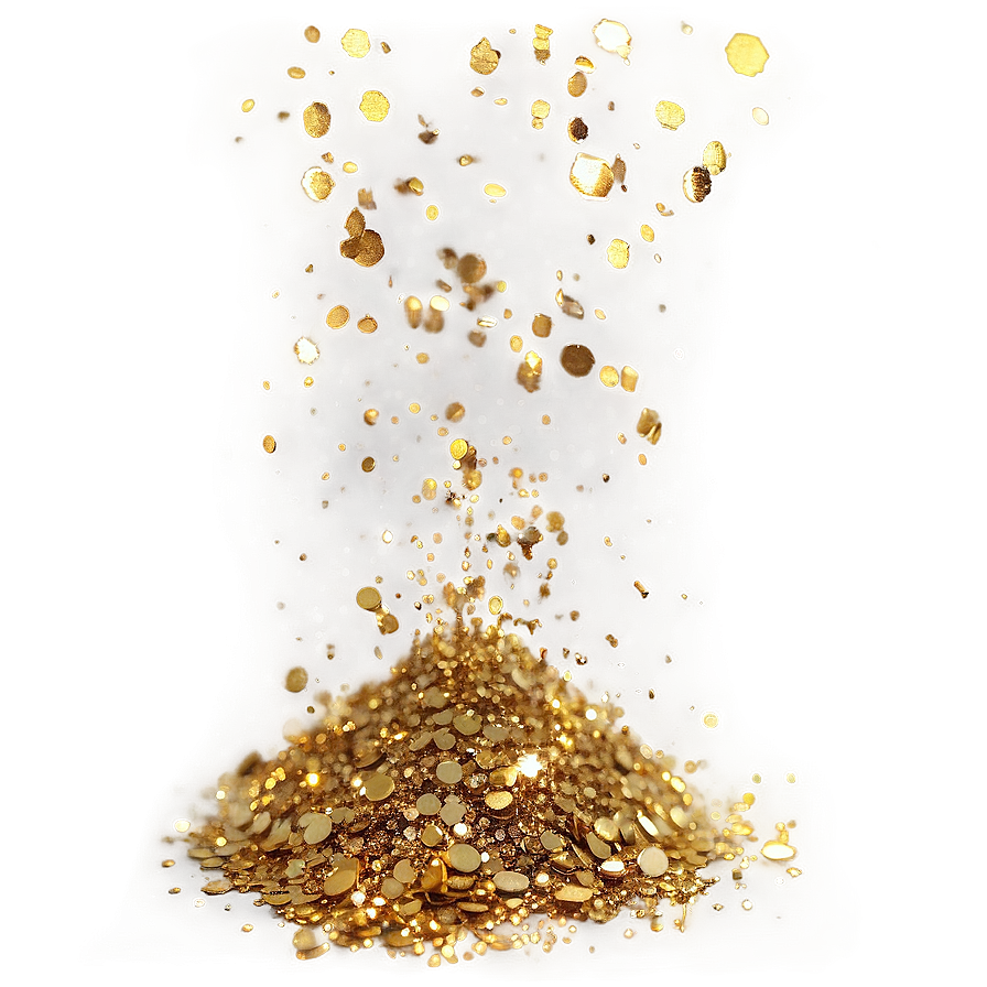 Gold Glitter Dust Png Msw50 PNG Image