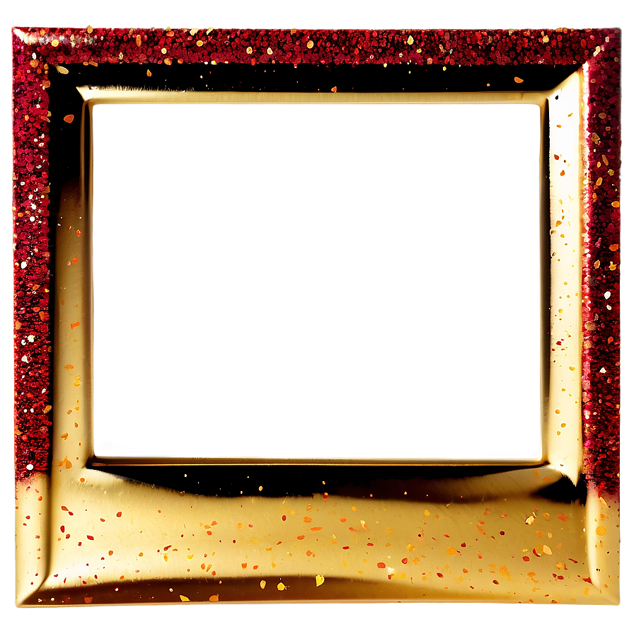 Gold Glitter Frame Png 05042024 PNG Image