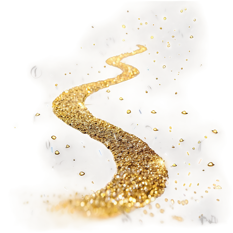 Gold Glitter Path Png Xvx PNG Image