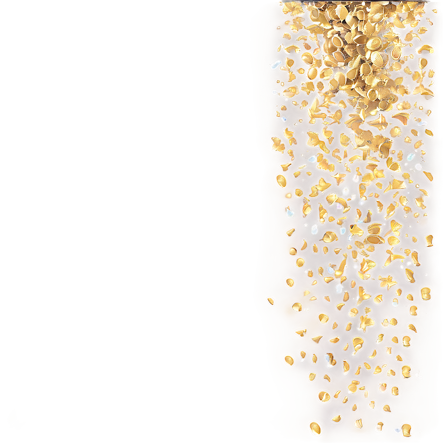 Gold Glitter Rain Png Abx74 PNG Image