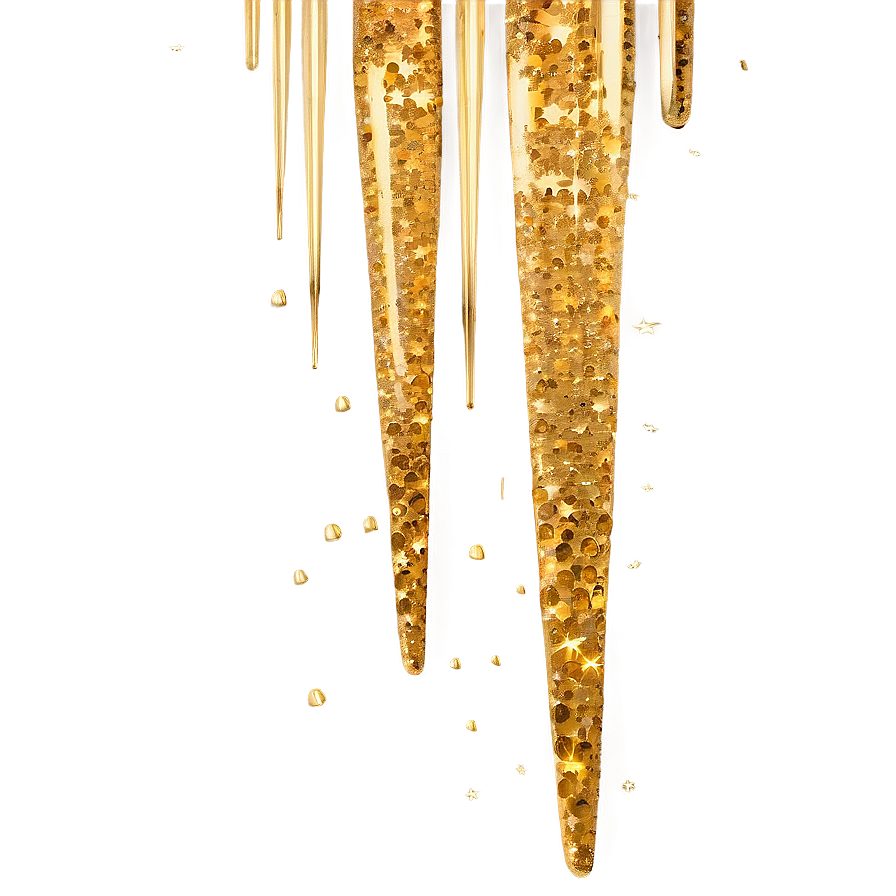 Gold Glitter Rain Png Xnq PNG Image