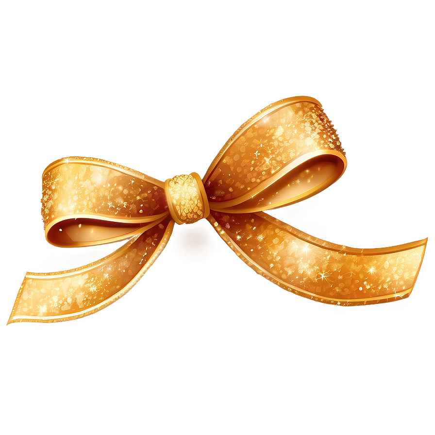 Gold Glitter Ribbon Png 16 PNG Image