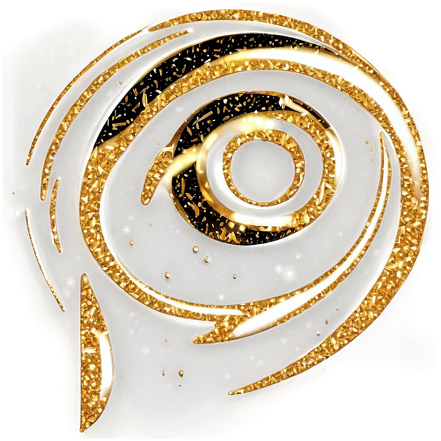 Gold Glitter Swirl Png 26 PNG Image