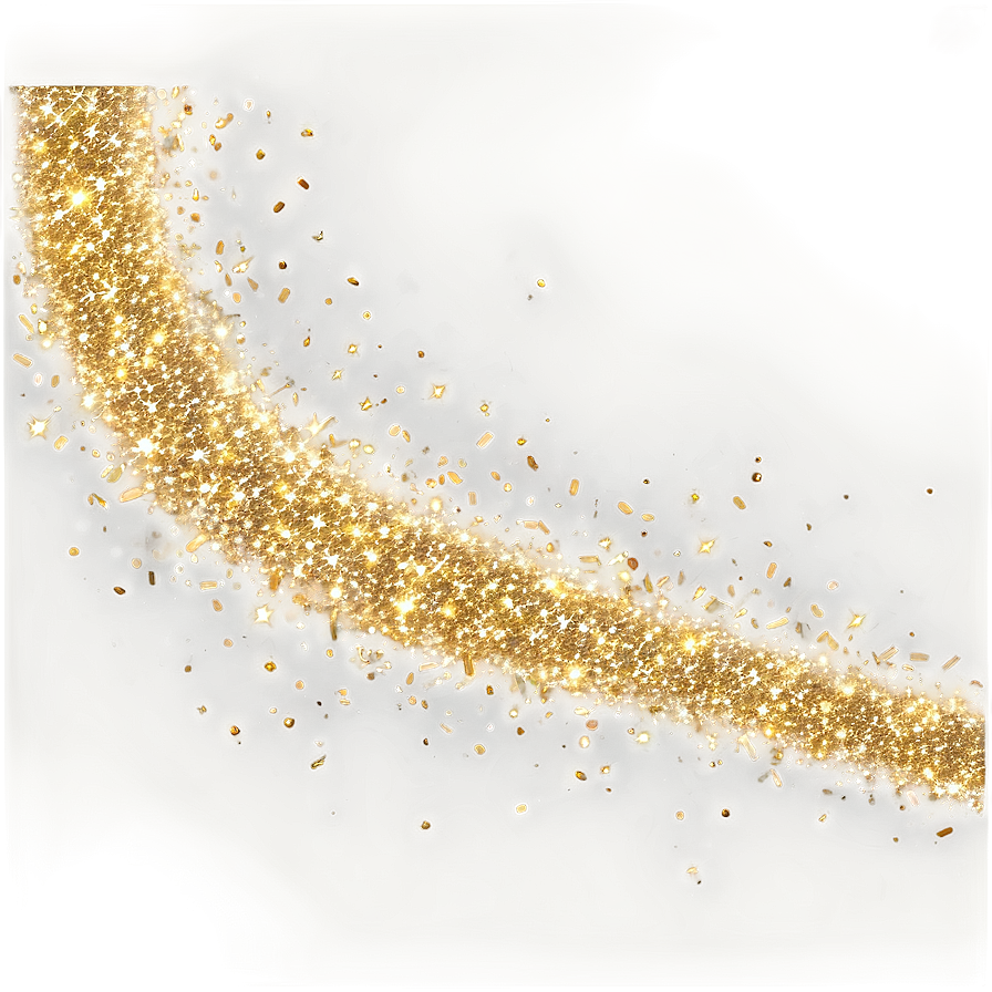 Gold Glitter Trail Png Csu PNG Image