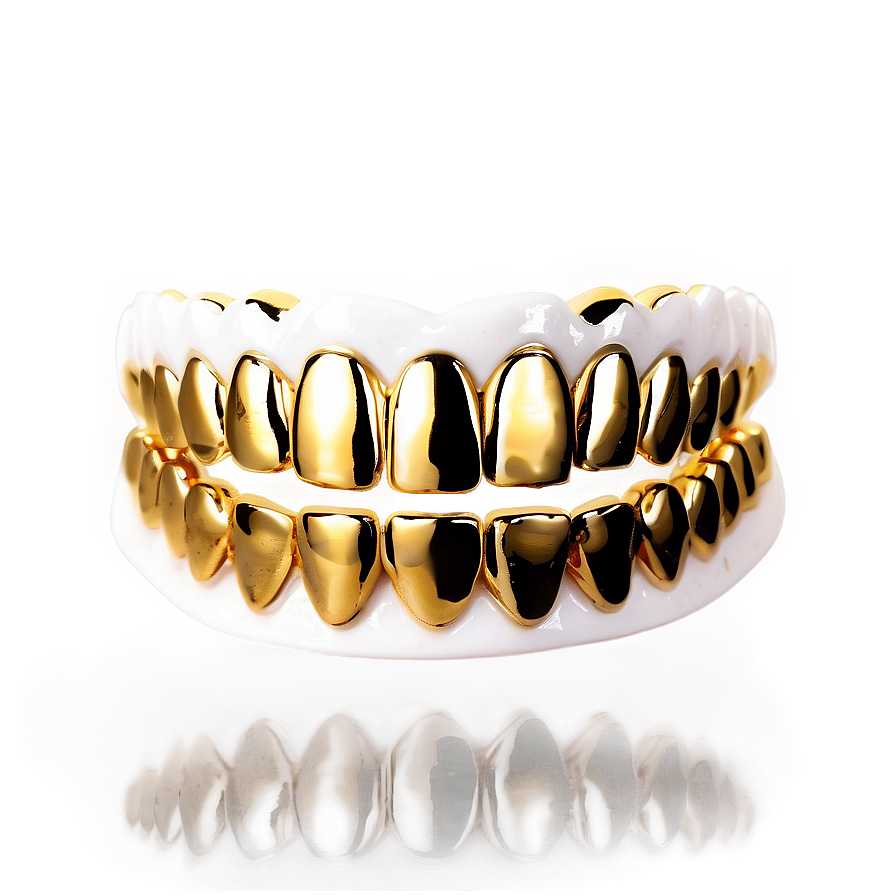 Gold Grillz Png Bvk54 PNG Image